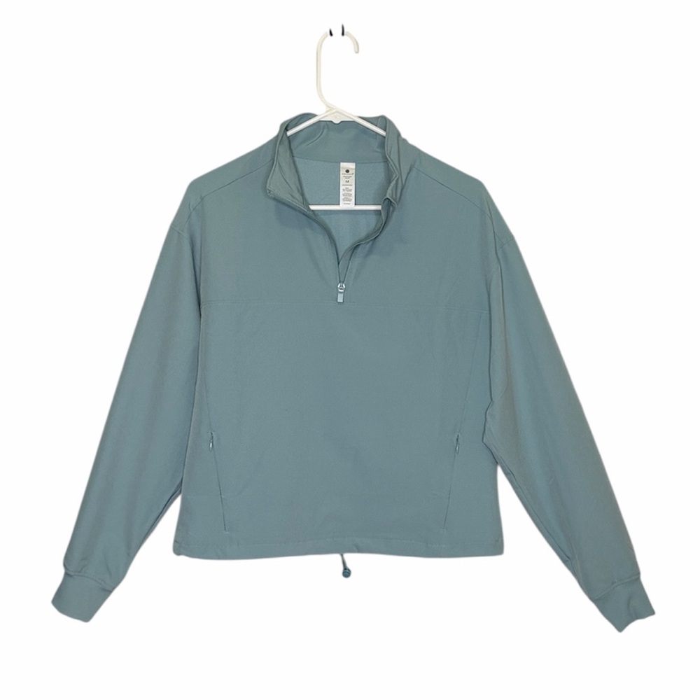YOGALICIOUS CITYLITE HAILEY WOMENS MINT HALF ZIP WORKOUT JACKET SIZE MEDIUM